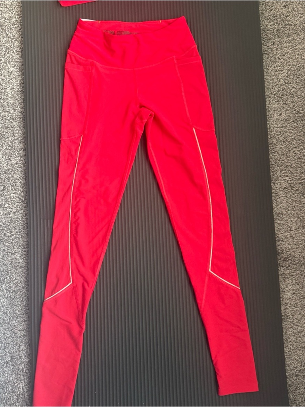 Victoria Sport Bright Red  Athletic Leggings